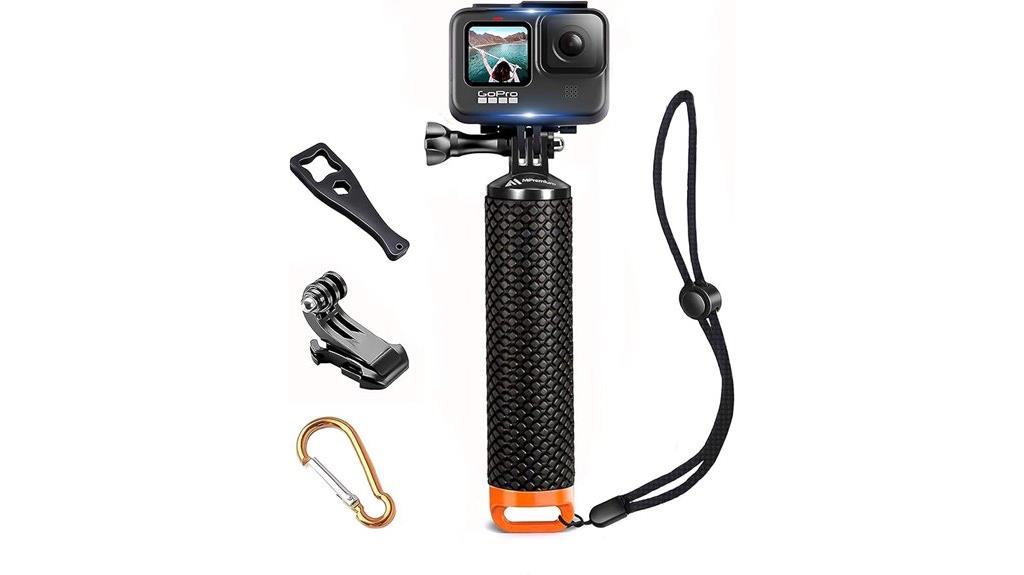 waterproof orange monopod