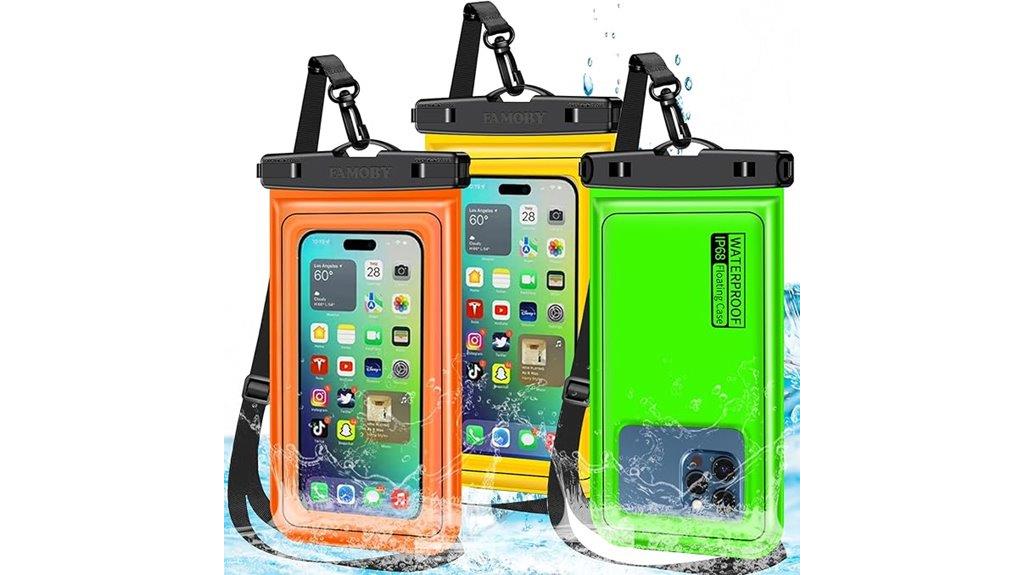 waterproof phone pouch set