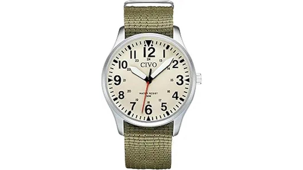 waterproof stainless steel watch