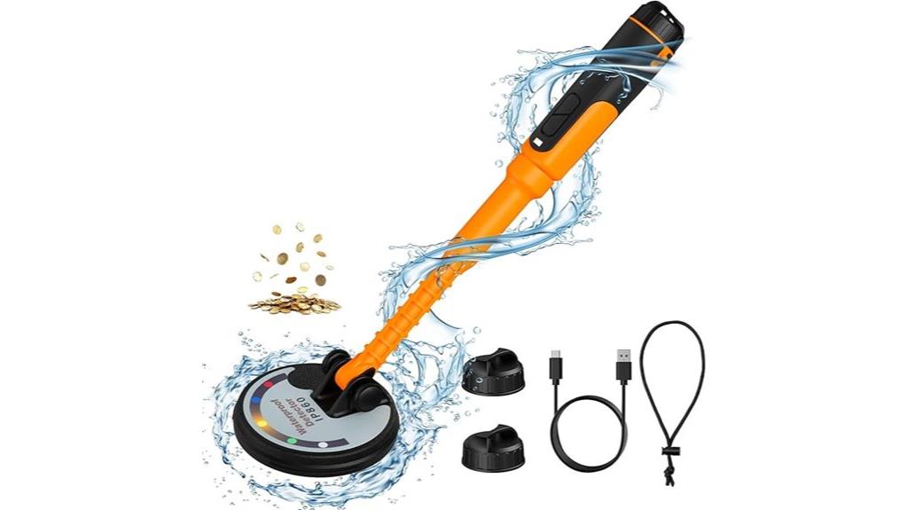 waterproof underwater metal detector