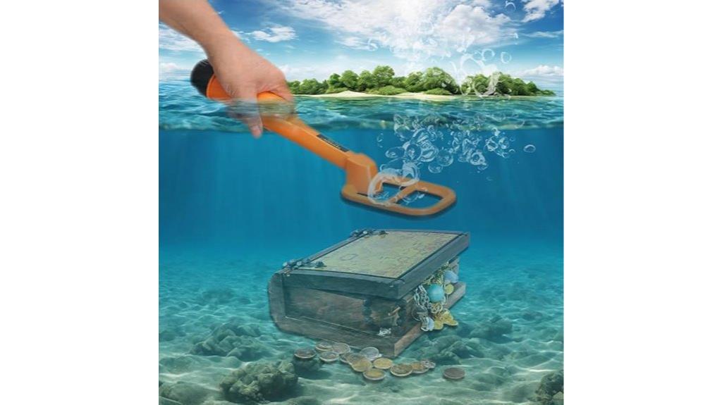waterproof underwater metal detector