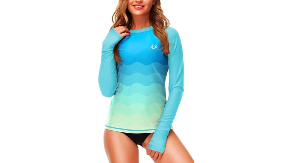 women s gradient rash guard