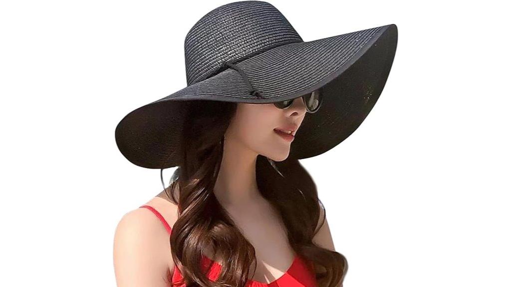 women s wide brim straw hat