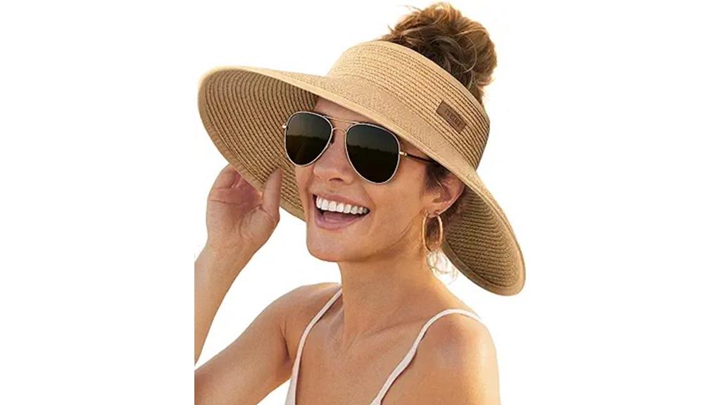 women s wide brim straw hat