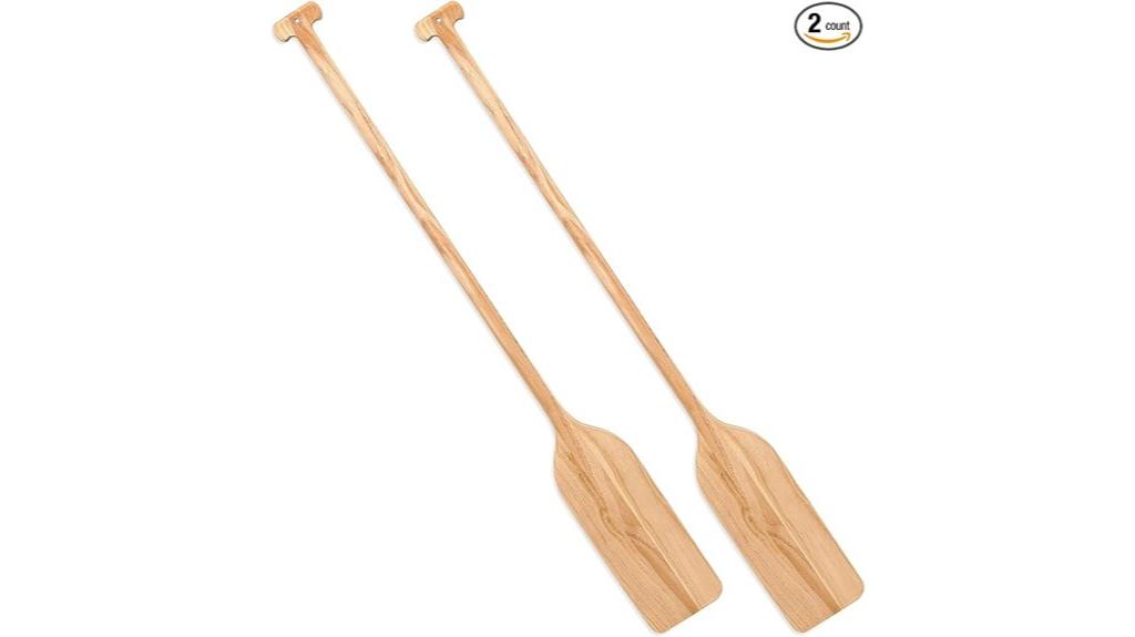 wooden canoe paddles set