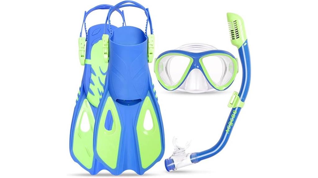 youth snorkeling gear set