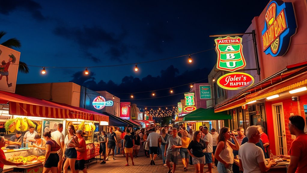 aruban cuisine and nightlife