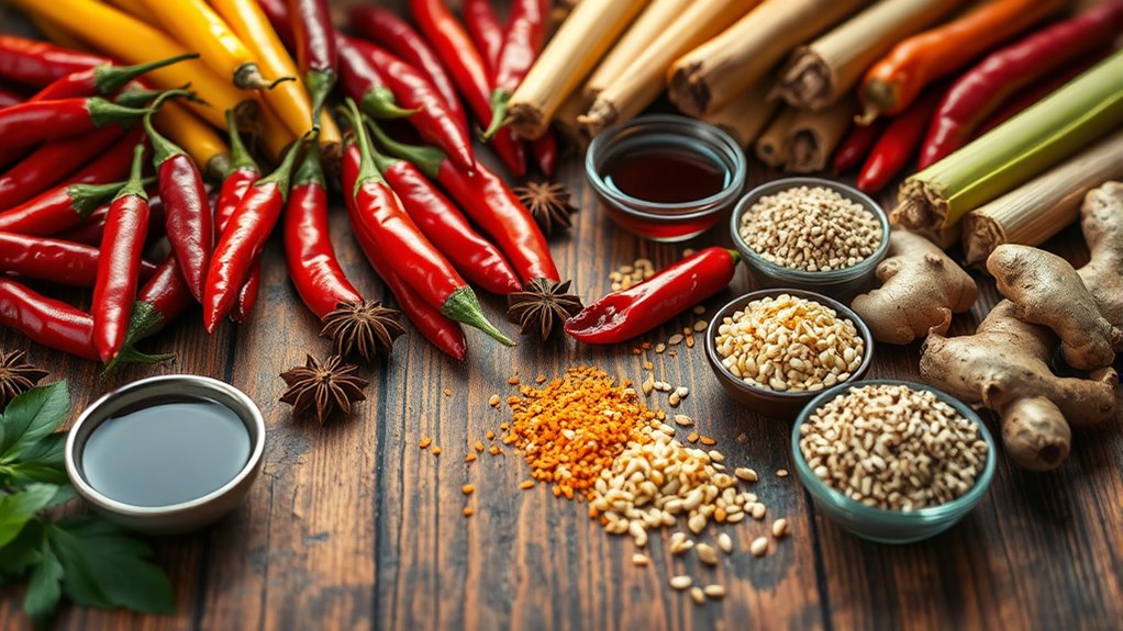 asian flavors rely on essential spices
