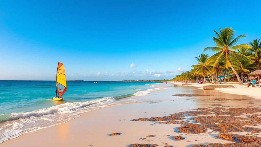 beach activities and scenic coastlines