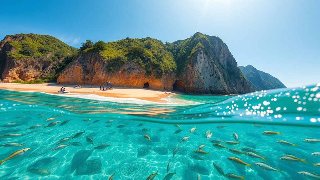 beaches penguins whale watching