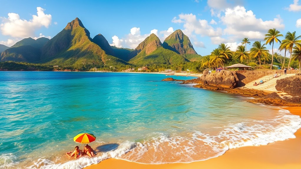 beaches reefs bays ruins