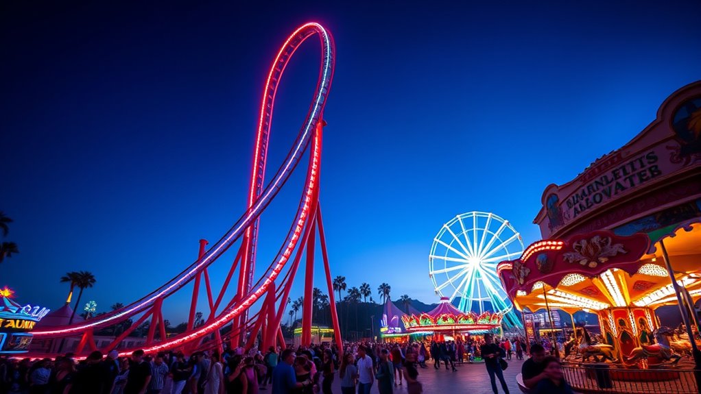 california amusement parks offer thrilling family fun