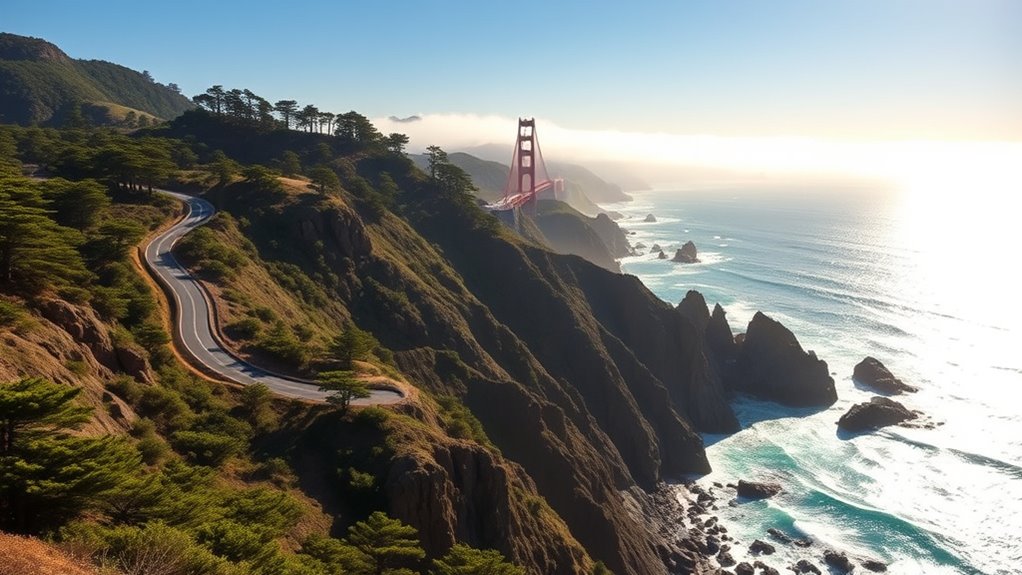 coastal cliffs scenic drives