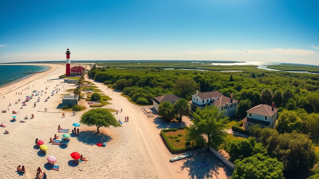 coastal islands with beaches