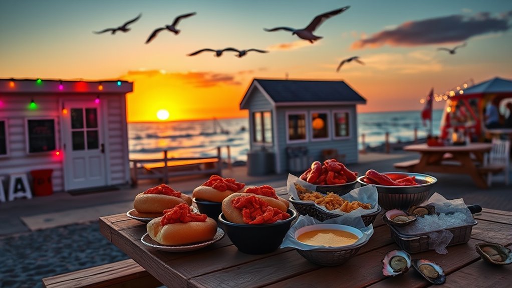 coastal seafood and local cuisine