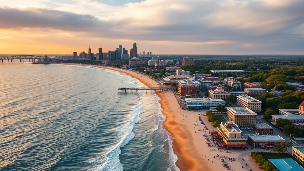 diverse attractions and coastal resorts