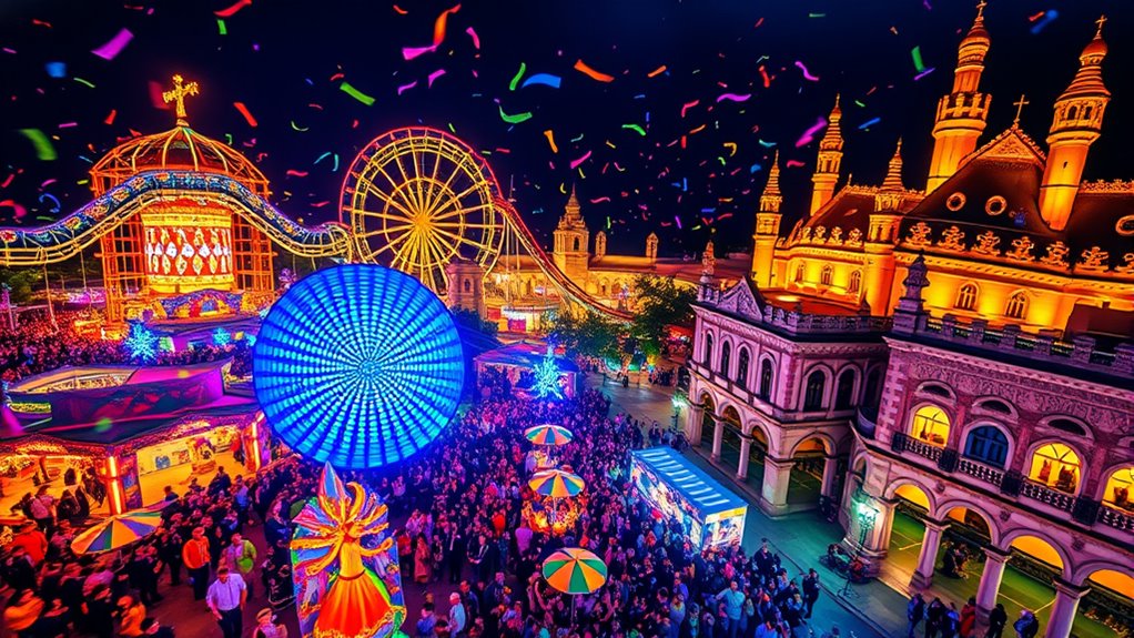 festivals theme parks entertainment