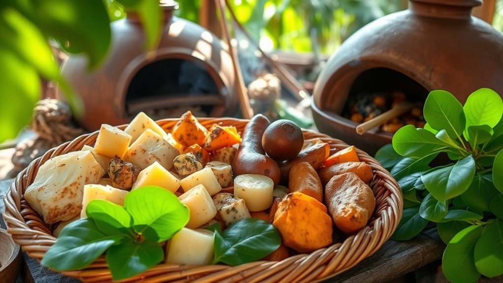 fijian staples seafood root vegetables