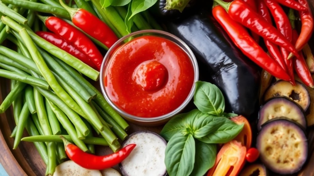 fresh regional vegetable preparations