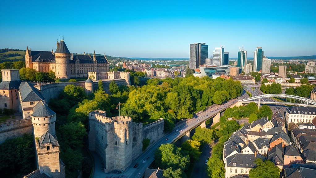 historic modern city blend