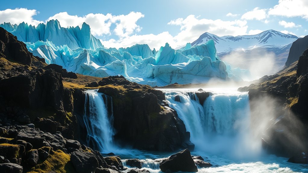 iceland s glacial waterfall marvels