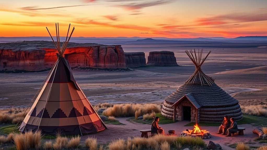 indigenous tribes hunting pottery