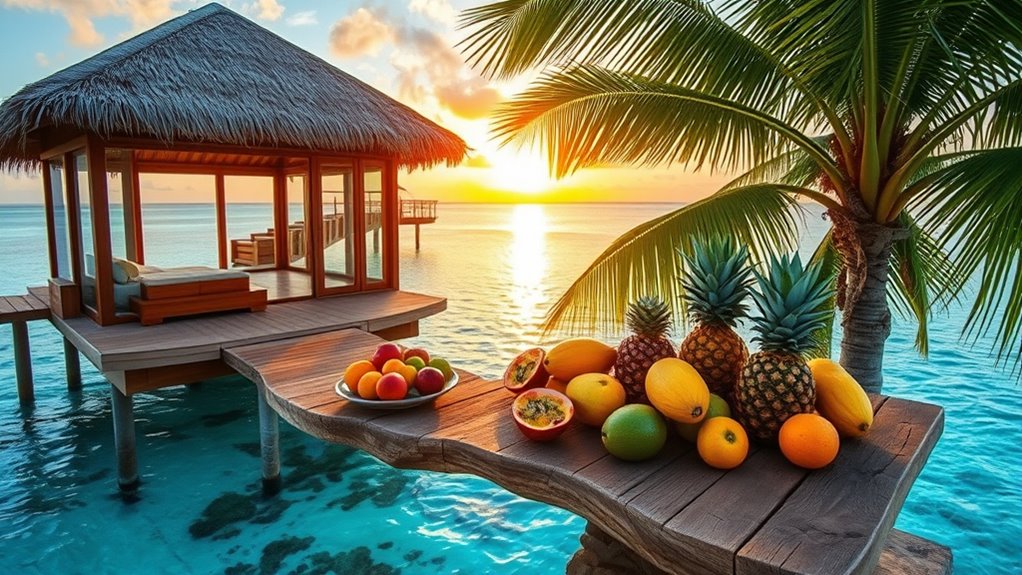 luxury overwater island resorts