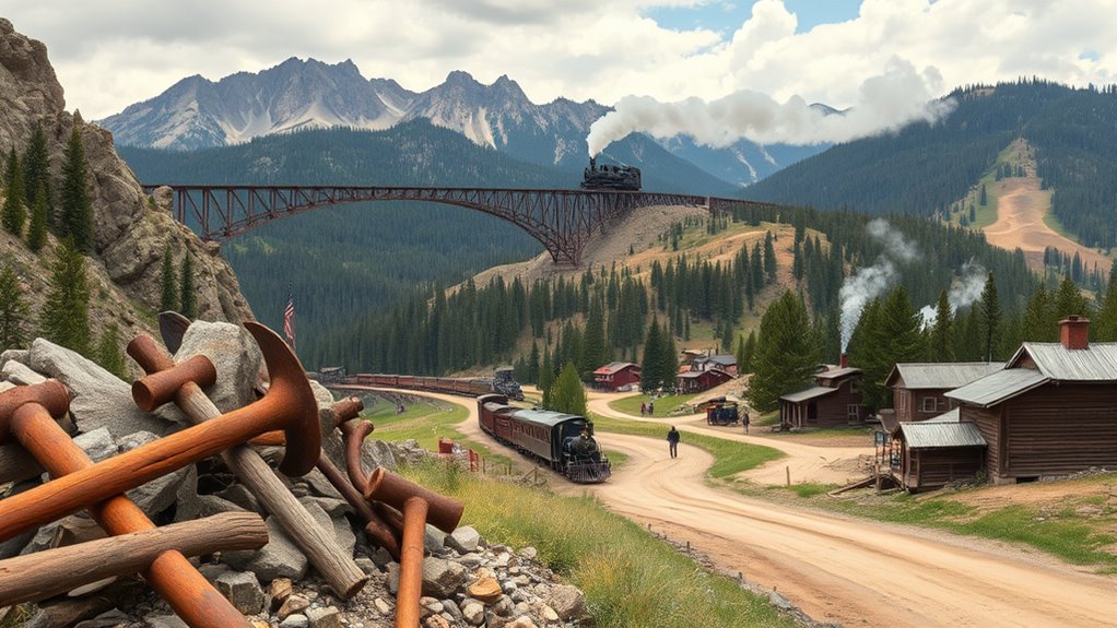 mining transportation settlement growth