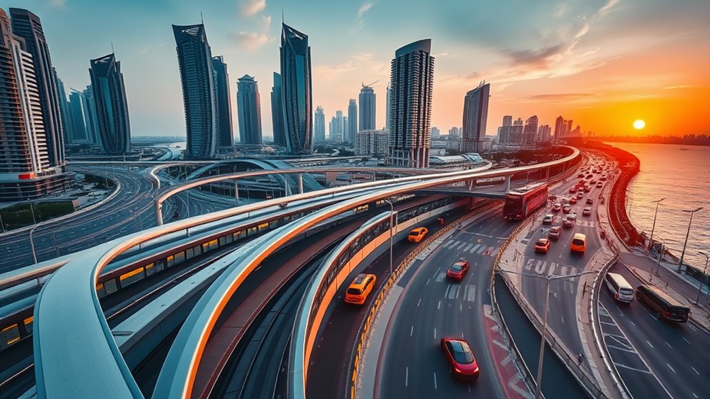 modern connected transportation infrastructure