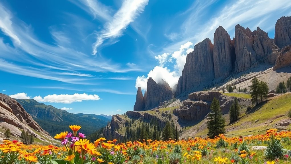 mountain caves and ancient pines