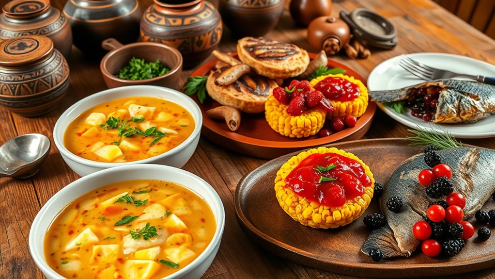 native ingredients and colonial recipes