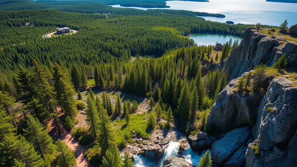 outdoor lakes parks snow