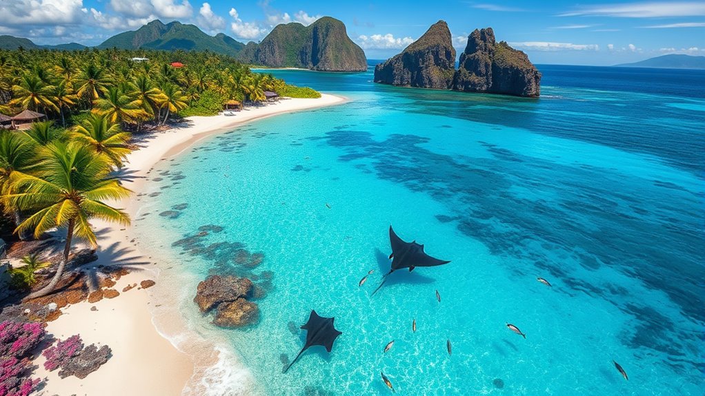 pristine beaches and vibrant reefs