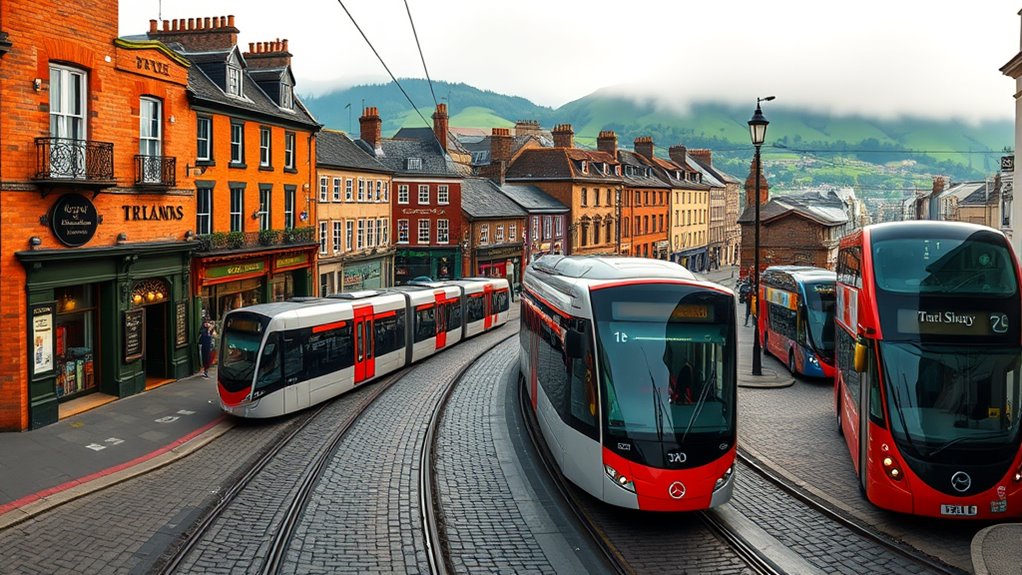 public transit car rental biking