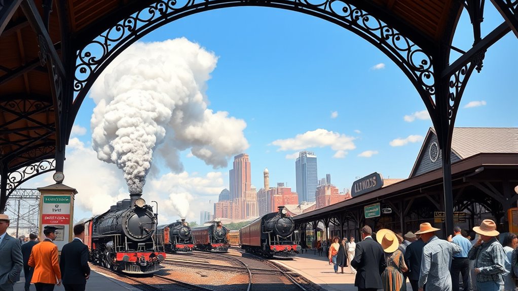 railroads canals urban growth