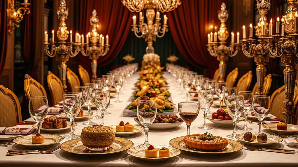 royalty influenced sophisticated cuisine