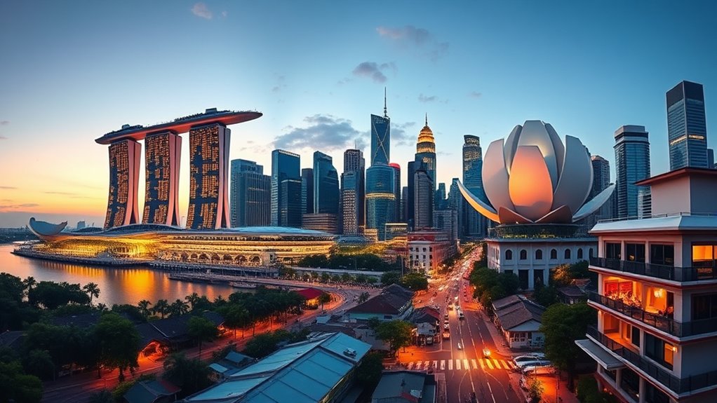 singapore s iconic urban landmarks