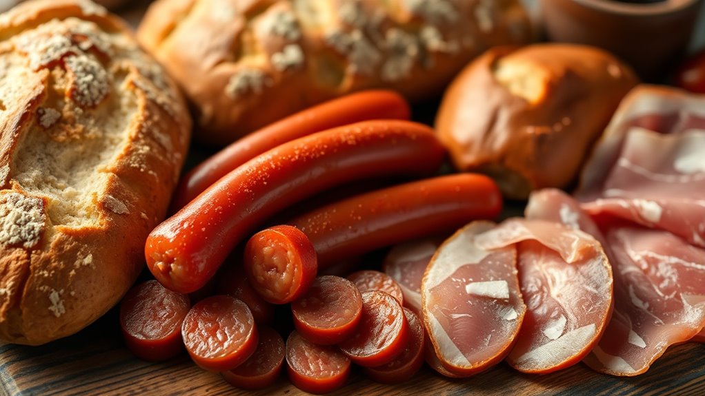 spanish bread and cured meats