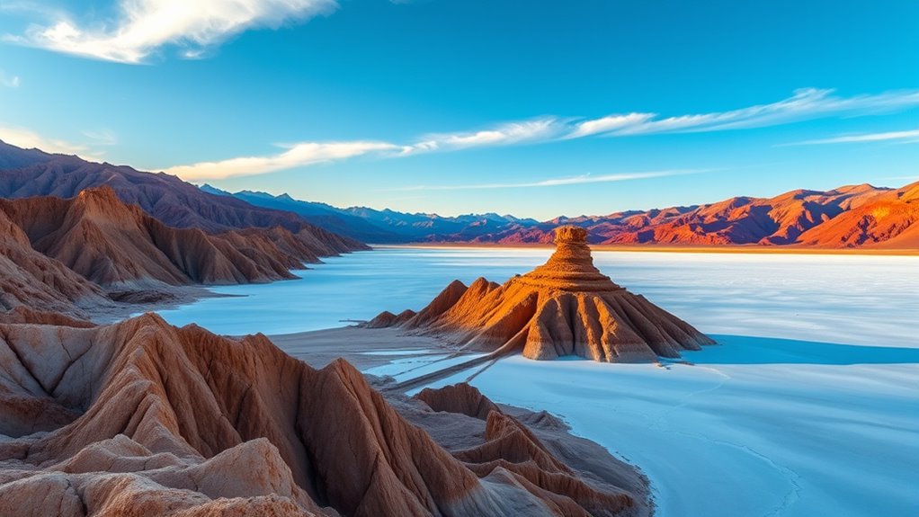 surreal colorful desert formations