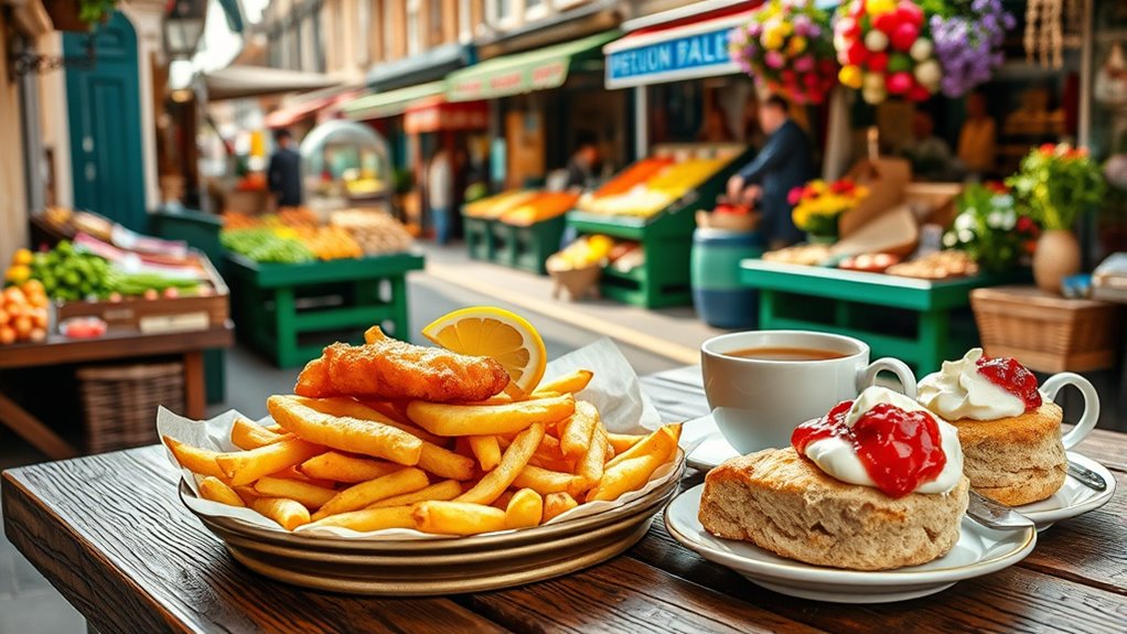traditional english pub fare