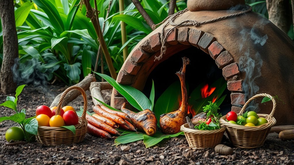 traditional polynesian earth oven