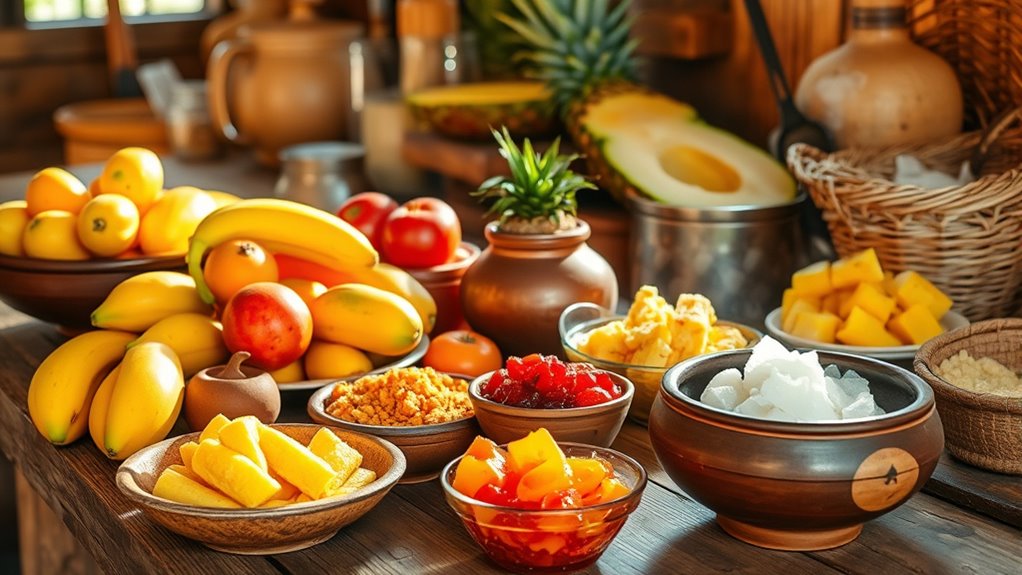 tropical fruits enrich belizean cuisine