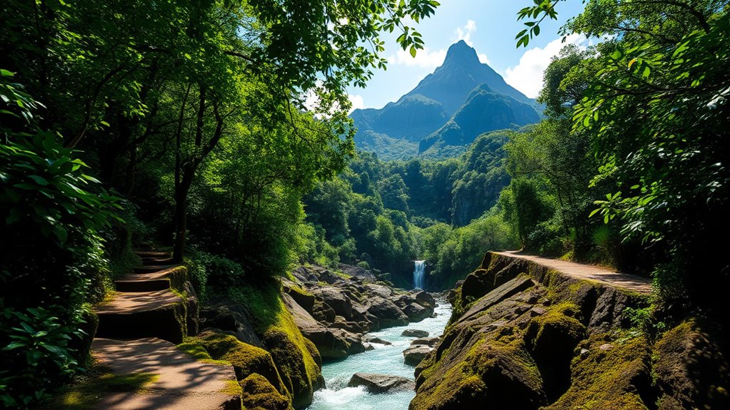 tropical hiking and scenic exploration