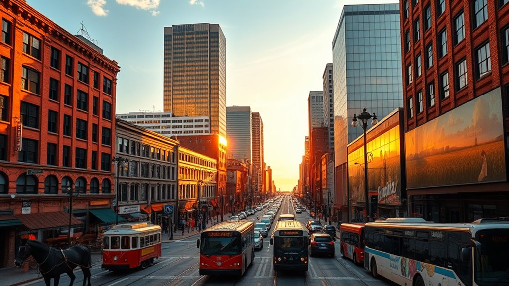 urban industrial transportation expansion