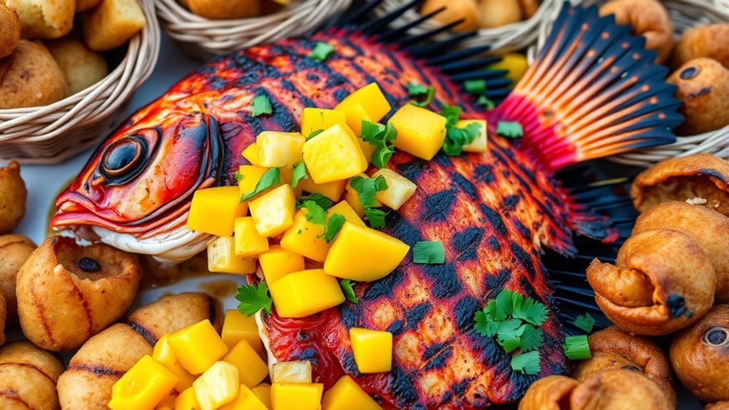 vibrant caribbean seafood flavors