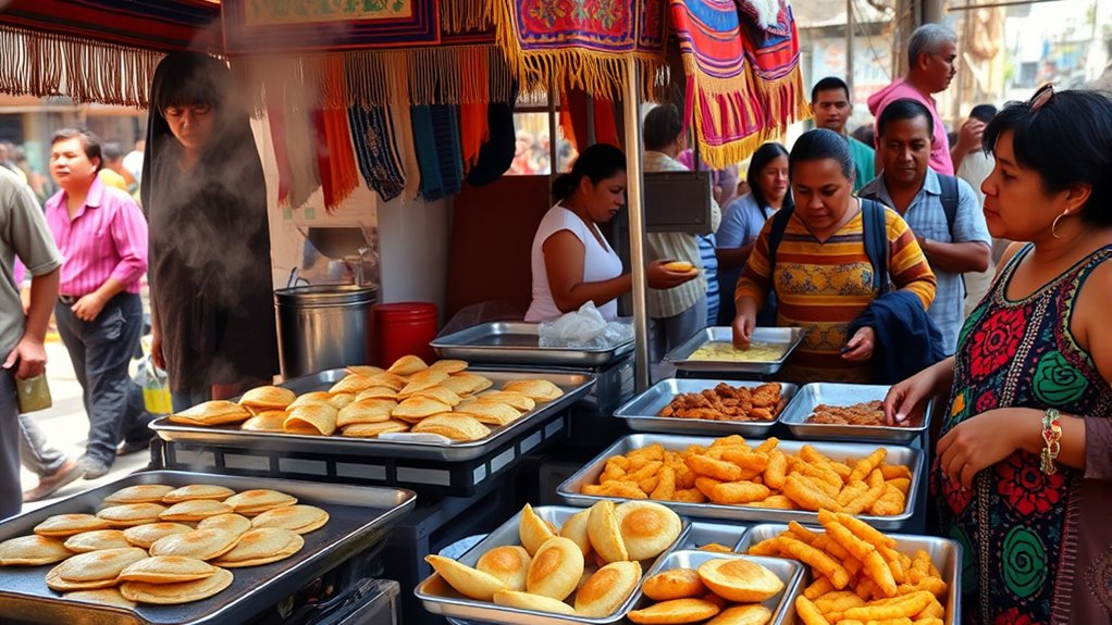 vibrant flavorful street snacks