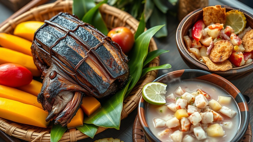 vibrant island seafood traditions