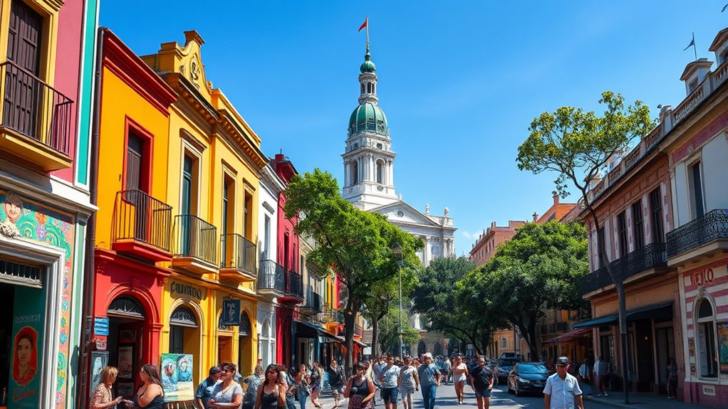 vibrant neighborhoods and landmarks