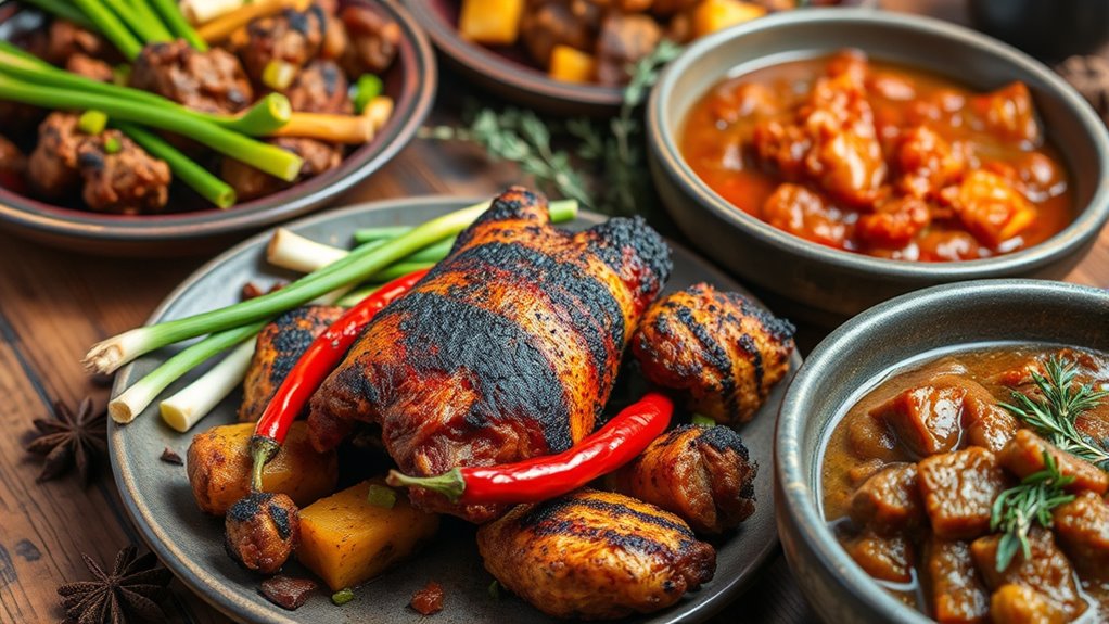 vibrant spicy aromatic ingredients