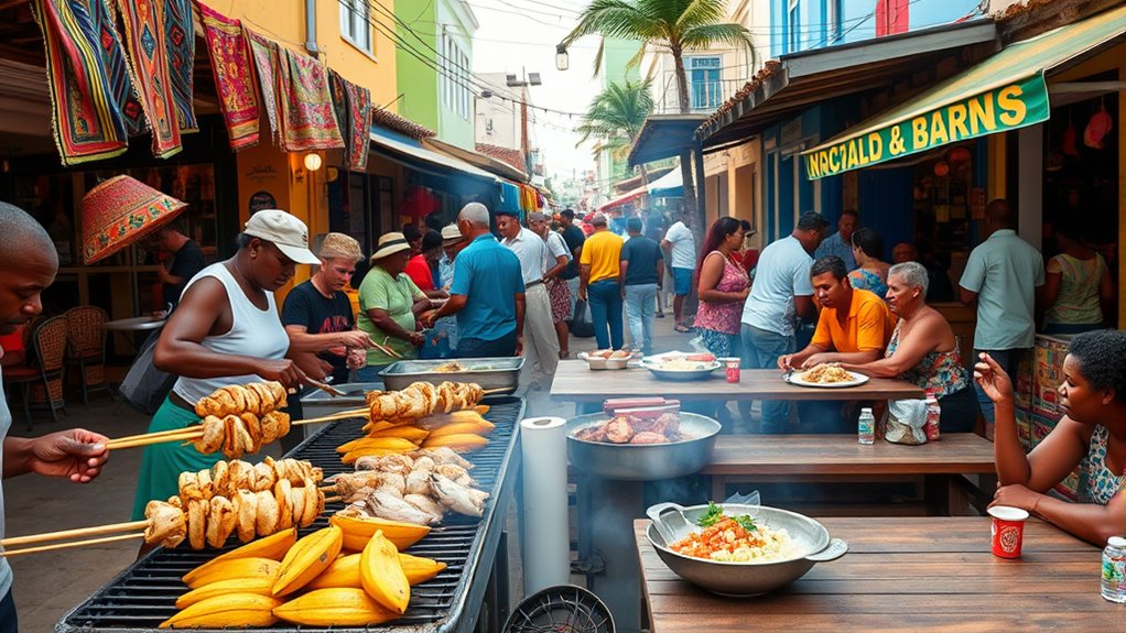 vibrant street food flavors